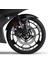 Beyaz Yamaha Yzf R25 Geniş Jant Sticker Etiket Modeli 2