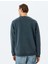 Bisiklet Yaka Uzun Kollu Şardonlu Pamuk Karışımlı Yıkamalı Basic Sweatshirt 4