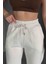 EŞF-09091 Beyaz Iki Iplik Şardonlu Jogger Eşofman 2