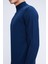 Indigo Regular Fit Düz Yarım Balıkçı Yaka Yünlü Triko Kazak 4