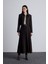 Klasik Kesim Crop Blazer Ceket Acı Kahve 3