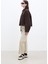 Straıght Yüksek Bel Denim Pantolon Camel 2