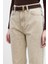 Straıght Yüksek Bel Denim Pantolon Camel 5