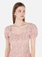 Slim Fit Kadın Pembe Kısa Kol Elbise Cl1069057 4