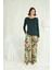 Kadın Çiçek ve Yaprak Desenli Pijama Takımı 24132 1