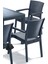6 Adet Victor Koltuk Rattan Bahçe Balkon Masa Takımı 6 Kişilik Large 90 x 150 cm Camlı Set Pro 1. 2