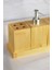 Bambu 4 Parça Banyo Seti Sabunluk Diş Fırçalık Pamukluk Seti C-1-1-18 1