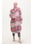 Etnik Desen Düğmeli Kap 0557-04 Pembe Yeşil 1