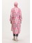 Etnik Desen Düğmeli Kap 0556-03 Pembe 5