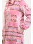Etnik Desen Düğmeli Kap 0556-03 Pembe 4
