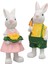 2x Paskalya Tavşanı Figürleri Paskalya Dekor Heykelleri Balkon Odası Için (Yurt Dışından) 3