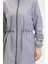 Fermuarlı Tesettür Mayo 9002-01 Gri 4