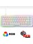 K68SE %65 Sade Tasarım USB Beyaz Mekanik Red Switch Gaming Oyuncu Klavyesi Aparat Hediyeli 1