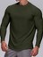 Erkek Running Sports Reglan Oval Kesim Uzun Kollu Pamuklu Penye T-Shirt 4