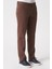 Salvador P1039 Zümrüt Likralı Pamuklu Slim Fit Chino Pantolon Kahve 2