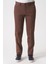 Salvador P1039 Zümrüt Likralı Pamuklu Slim Fit Chino Pantolon Kahve 1