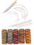 14 Adet Döşeme El Dikiş Iğneleri + 5 Rulo Çok Renkli Iplik Makaraları (Yurt Dışından) 1