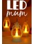 LED Mum Mini Kamp Tipi 3 Adet Pil Dahil Dumansız Alev Ledli Dekor Işığı Beyaz PT430 1