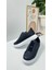 Günlük Erkek Sneaker Casual Kalın Yüksek Queen Taban Oval Burun Bant Detaylı Spor Ayakkabı 109 1