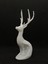 Yılbaşına Özel Minimalist Beyaz Geyik Heykeli-Biblo 4