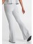 Sportswear Rib Jersey White Yüksek Belli Fitilli Kadın Eşofman Altı Açık Gri 2