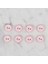 Crafts Pembe 8 Li Balık Düğme - 570 2