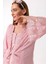 Pembe Sabahlıklı Hamile Lohusa Gecelik Takım 1