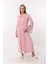 Pembe Sabahlıklı Hamile Lohusa Gecelik Takım 2