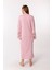 Pembe Sabahlıklı Hamile Lohusa Gecelik Takım 3