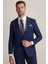 Erkek Lacivert Regular Fit Mono Yaka Yünlü Takım Elbise 2