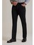Erkek Siyah Slim Fit Yan Cepli Kanvas Pantolon 1