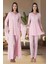 Pembe Sabahlıklı Hamile Lohusa Pijama Takımı 1