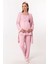 Pembe Sabahlıklı Hamile Lohusa Pijama Takımı 1