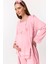 Pembe Sabahlıklı Hamile Lohusa Pijama Takımı 2