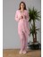 Pembe Sabahlıklı Hamile Lohusa Pijama Takımı 1