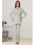 Gri Hamile Lohusa Pijama Takımı 1