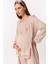 Kahverengi Sabahlıklı Hamile Lohusa Pijama Takımı 2