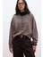 Yumuşak Dokulu Oversize Triko Hırka Vizon 5