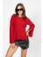 Rtd&vld Kadın VITA-S53 Taşlı Kolu Yırtmaçlı Bluz Kırmızı 3