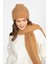 Rtd&vld Unisex Düz Triko Atkı-Bere Takım Camel 3