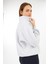 Kadın Dik Yaka /yarım Fermuarlı /funnel Neck /uzun Kol /şardonlu 3 Iplik Sweatshirt /evde Dışarıda 1