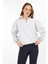Kadın Dik Yaka /yarım Fermuarlı /funnel Neck /uzun Kol /şardonlu 3 Iplik Sweatshirt /evde Dışarıda 3