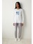 Cute Snowflake Fuzzy Kırık Beyaz Sweatshirt 2