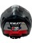 Sw 865 Titan Black White Red Güneş Vizörlü Full Face Motosiklet Kaskı - L 5