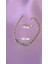 Zirkon Taş Şekilli Su Yolu 14 Ayar Soft Rose-Gold Micron Altın Kaplama Bileklik 4