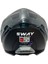 Sw 865 Space Black White Güneş Vizörlü Full Face Motosiklet Kaskı - M 5