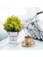 Yapay Bonsai Çiçek Sahte Çiçekler Vazo Demir Sac Kova Vintage Düğün Masa Merkezi Sarı (Yurt Dışından) 5