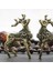 2 Adet Bronz Geyik Heykeli Mini Minyatür Aksesuarlar, Çay Masası, Masa (Yurt Dışından) 3