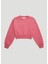 Kız Çocuk Sweatshirt Crop Model Şardonlu Pamuklu , Crop Modelleri , Kız Çocuk Crop Modeli 1