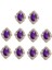 10 Kristal Şon Süslemeler Dekorasyonlar 30X25MM (Yurt Dışından) 2